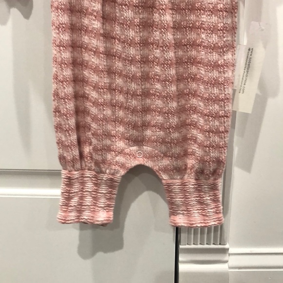 2 Piece Mauve Striped Romper - Picture 3 of 6